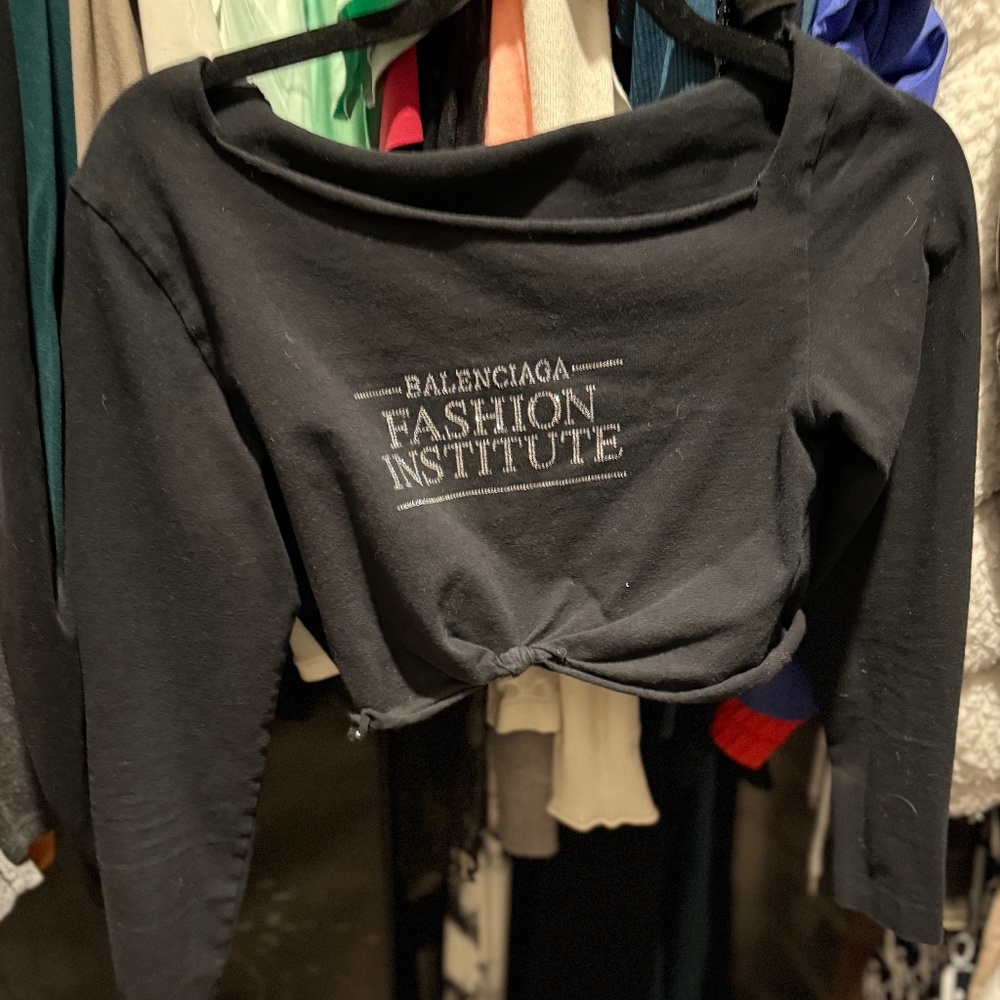 Super cute authentic altered balenciaga crop top